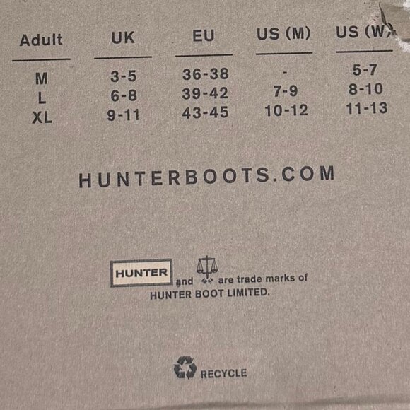 RARE HUNTER Cozy Fur Cuff Fleece Tall Warm Boot Sock Black W 8 10 - Picture 5 of 6